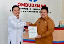 Ombudsman Serahkan LHP Dugaan Maladministrasi Kepada Pemkab Gorontalo