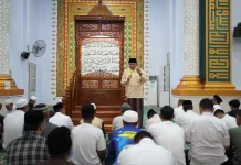 Tarawih di Pohuwato, Gusnar Jamin Harga Kebutuhan Pokok Terkendali