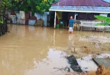 Belasan Rumah di Kecamatan Tibawa Kabupaten Gorontalo Terdampak Banjir