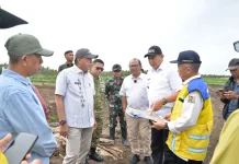 Gubernur Tinjau Progres Dua Pencetakan Sawah di Randangan