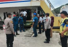Polsek KPG Polresta Gorontalo Kota Amankan Keberangkatan KM Sabuk Nusantara