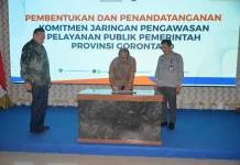 Gubernur Gorontalo Teken Komitmen Pengawasan Pelayanan Publik