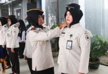 Sepuluh Pegawai Lapas Perempuan Gorontalo Naik Pangkat