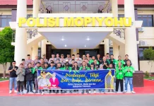 Polres Pohuwato Gandeng Ojol dan Media Berbagi Takjil Ramadan