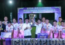 Wakil Bupati Pohuwato Tutup Turnamen Mini Soccer Liga Ramadan