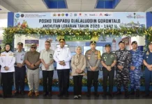 Bandara Djalaludin Jadi Posko Terpadu Pengamanan Mudik di Gorontalo