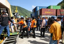 Polairud Amankan Kedatangan KM Sabuk Nusantara 59 di Gorontalo
