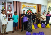 DWP Setwan Gorontalo Berbagi Sembako ke Tenaga Outsourcing