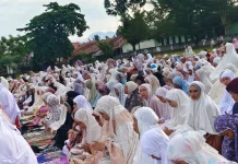 Warta Muhammadiyah Salat Idul Fitri di Lapangan Liluwo