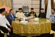 Bupati Pohuwato Ikut Open House di Rumah Jabatan Wagub