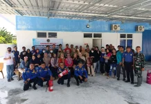 Damkar Gorontalo Gelar Simulasi Pemadaman di Yayasan Hulonthalo Pangan Bergizi