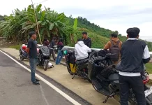 Pemudik Mahasiswa Keluhkan Jalan Licin, Rusak, dan Kemacetan di Gorontalo Utara