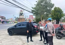 Dansat Brimob Pantau Hari Ketupat Gorontalo