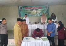 Polsek Wonosari Kawal Transparansi Laporan Pemerintahan Desa Dimito