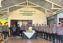 Ditsamapta Polda Gorontalo Berbagi di Panti Asuhan