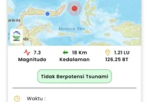 Flash News: Gempa Magnitudo 7.6 Guncang Tenggara Bitung