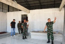 Danrem 133/NW Tinjau Pembangunan Koperasi Merah Putih di Gorut