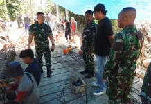 Tinjau Pembangunan Jembatan, Danrem Tekankan Ini