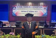 Sophian M. Rahmola, Doktor Pertama Gorontalo Disertasi Pemutakhiran Daftar Pemilh