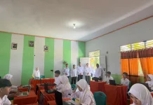 Hari Pertama Pelaksanaan TKA, Kemenag Kabgor Turun Lakukan Monitoring
