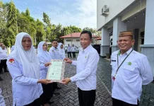 Tiga ASN Kemenag Kabgor Terima Kenaikan Pangkat