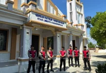 Polres Gorontalo Patroli Amankan Ibadah Minggu Umat Kristiani