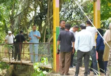 Komisi III Tinjau Infrastruktur Jembatan Gantung di Bongo Tiga