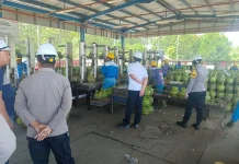 Polsek Telaga Sidak Stok dan Harga LPG 3 Kg di Tilango