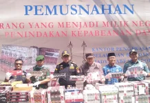 Kantor Bea Cukai Gorontalo Musnahkan 1 Juta Batang Rokok Ilegal