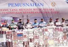 Pemkot Gorontalo Dukung Pemusnahan Rokok Ilegal