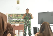 Kodim Boalemo Gelar Penyuluhan Wawasan Kebangsaan di SMKN 1 Botumoito