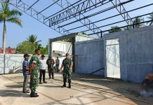 Danrem 133/NW Tinjau Progres Pembangunan Koperasi Merah Putih di Telaga Biru