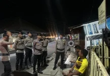 Cegah Kriminalitas, Sat Samapta Polresta Gorontalo Kota Gelar Patroli Malam