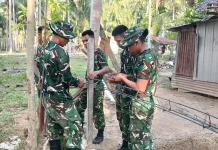 Bersama Warga, Satgas TMMD Boalemo Bangun Infrastruktur MCK di Hutamonu