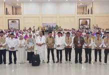 Salim Potutu Tomayahu Jemaah Tertua Calon Haji di Kloter 28 UPG Asal Gorontalo