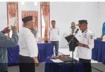Wabup Pohuwato Lantik PAW BPD Desa Pohuwato Timur