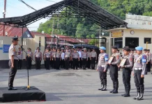 Komitmen Tegakkan Disiplin, Polresta Gorontalo Kota Pecat Dua Anggota