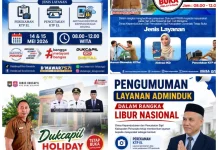 Dukcapil Gorontalo Tetap Layani Warga saat Libur Nasional