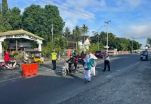 Ditlantas Polda Gorontalo Rutin Atur Arus Lalu Lintas