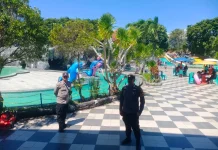 Hari Libur, Polsek Kota Selatan Patroli di Kawasan Wisata GBC Water Boom
