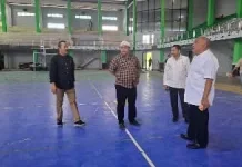 Wabup Gorontalo Tinjau Renovasi GOR David-Tonny jelang Penas KTNA