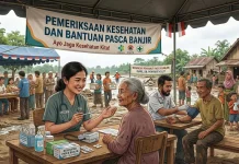 Pasca Banjir, Layanan Kesehatan Warga Kecamatan Biau Terus Diperkuat