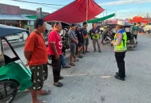 Satlantas Polres Gorontalo Beri Penyuluhan Terkait Parkir di Pasar Limboto