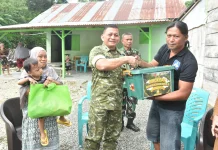Korem 133/NW Salurkan Tali Asih Sambut HUT ke-68 Kodam XIII/Merdeka