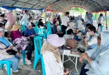 Peserta PENAS XVII Apresiasi Layanan Skrining Kesehatan Dinkes Gorontalo