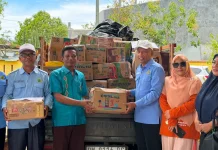 Gunakan Tiga Mobil Pickup, Kemenag Kabgor Salurkan Bantuan Koban Banjir