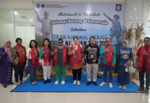 LO Setwan Sambut Hangat Kedatangan 150 Orang Kontingen Papua Tengah di PENAS XVII