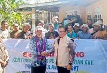 Syal Karawo Simbol Kehangatan, DKP Gorontalo Sambut Kontingen Sulbar di PENAS XVII