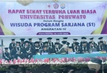 Bupati Saipul Hadiri Wisuda Sarjana Angkatan IV UNIPO