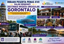 Ribuan Peserta PENAS XVII Disuguhi Aneka Wisata di Gorontalo
